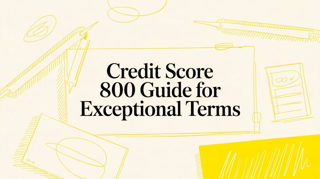 Credit Score 800 Guide for Exceptional Terms