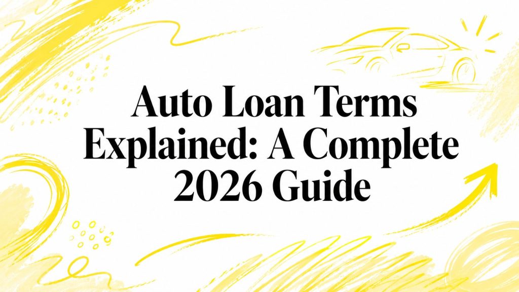Auto Loan Terms Explained: A Complete 2026 Guide
