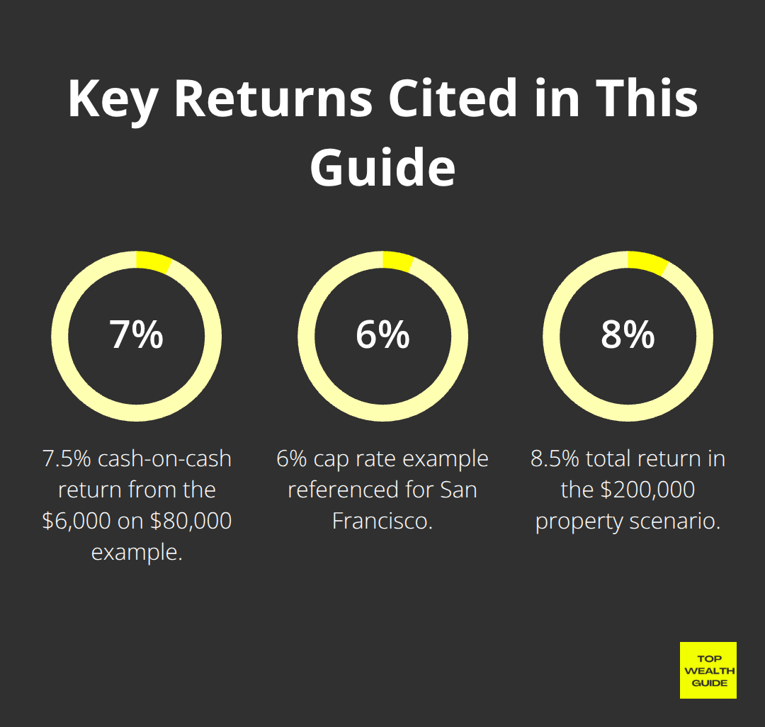 Infographic summarizing three ROI percentages mentioned in the article