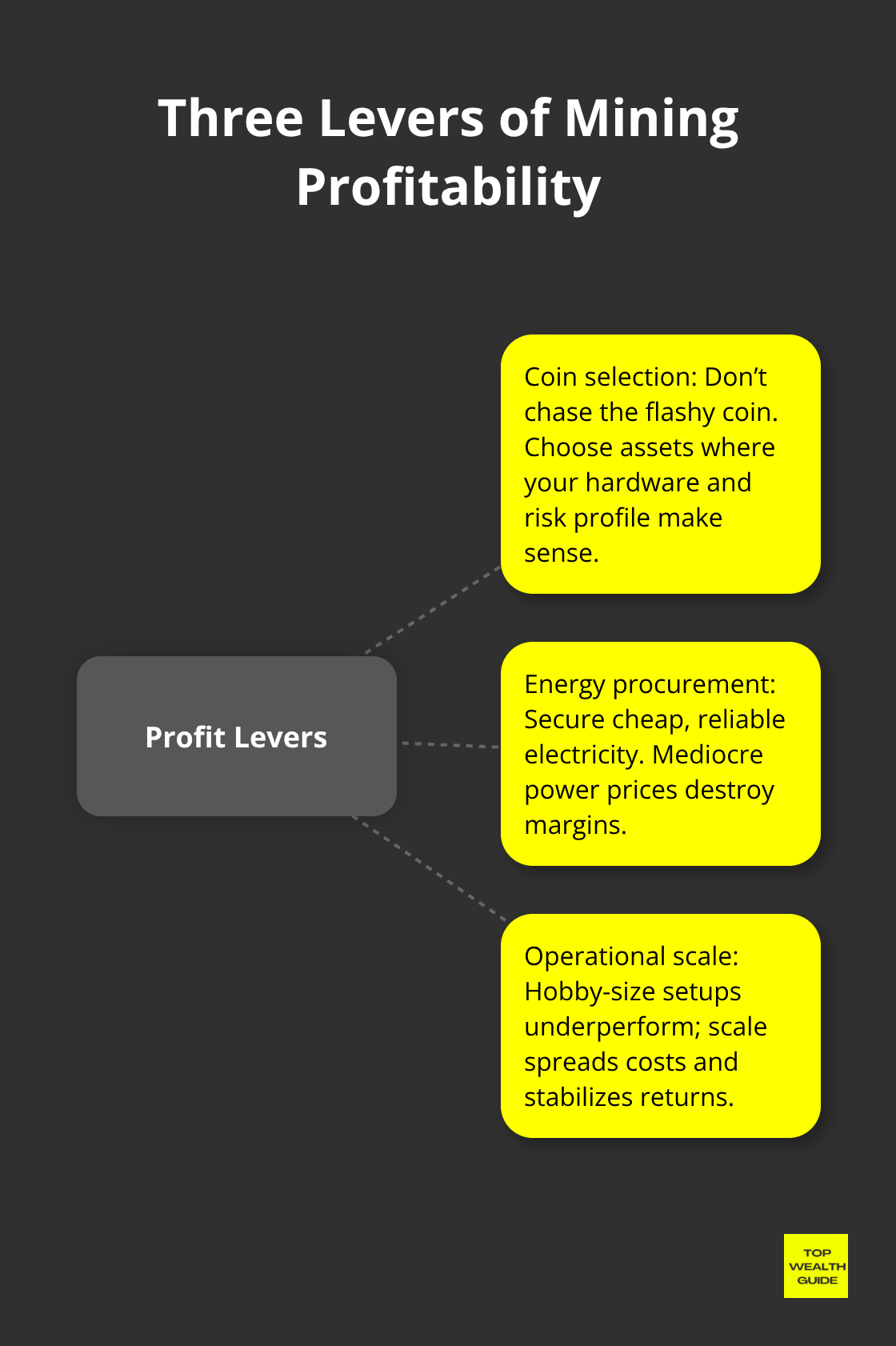 The three core levers that drive mining profitability in 2025 for U.S. miners. - cryptocurrency mining