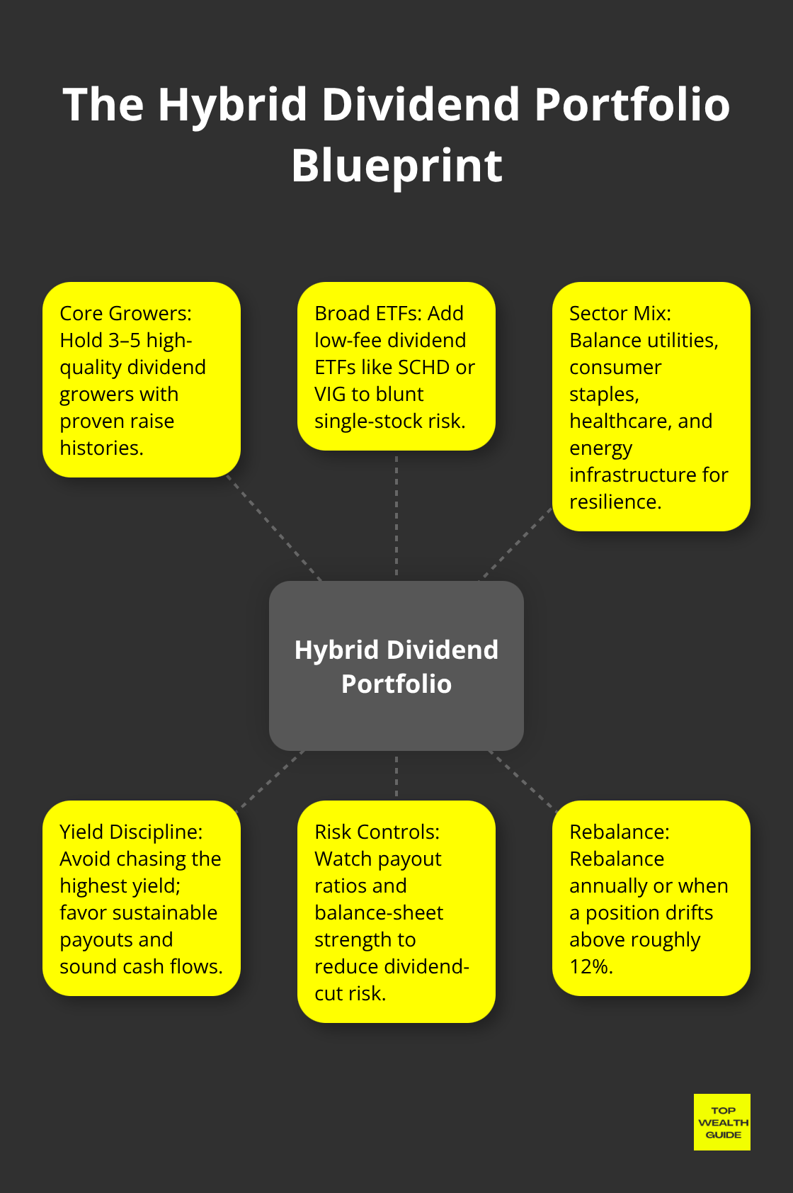 Core components for diversified dividend-income investing - dividend growth