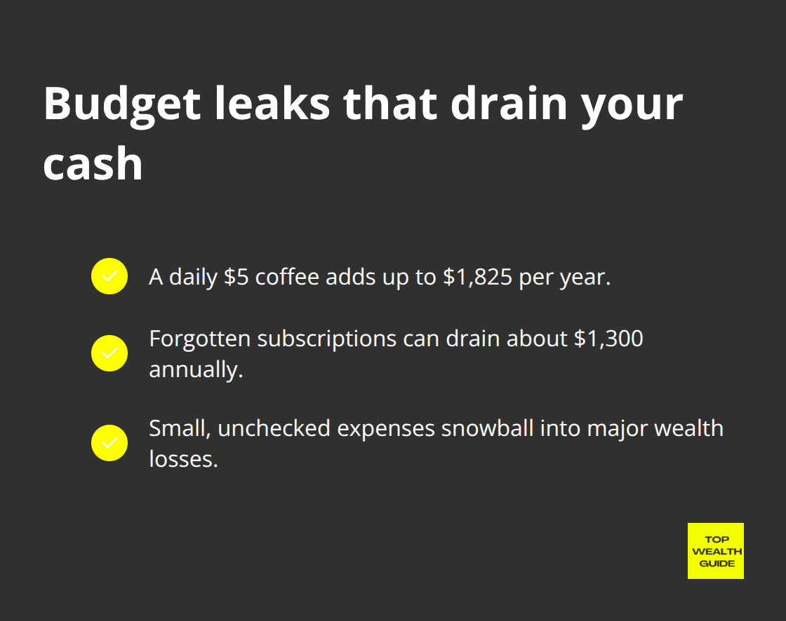Three common budget leaks that quietly drain your money each year