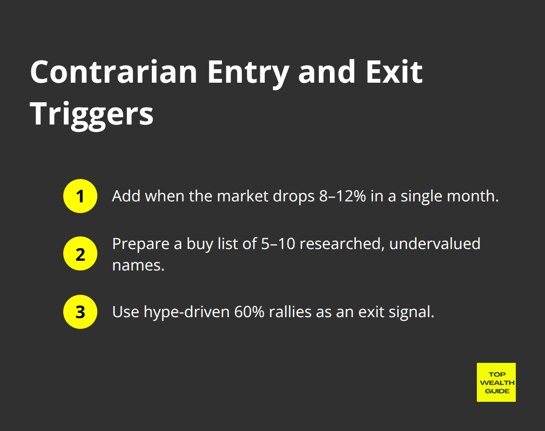 Compact list of rules for adding on panic and exiting on euphoria. - investment strategy