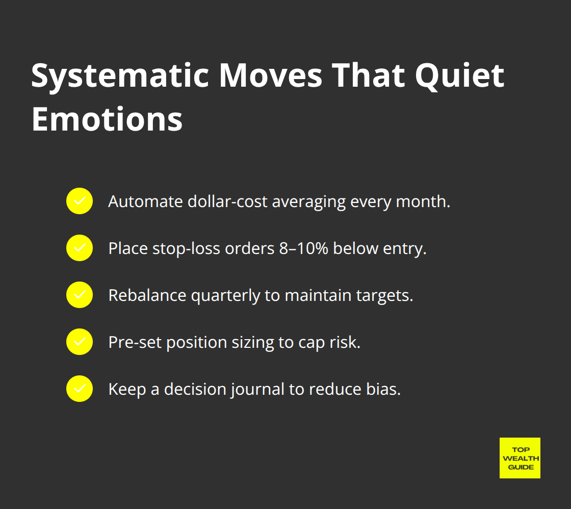 Checklist of disciplined investing tactics to reduce emotional decisions