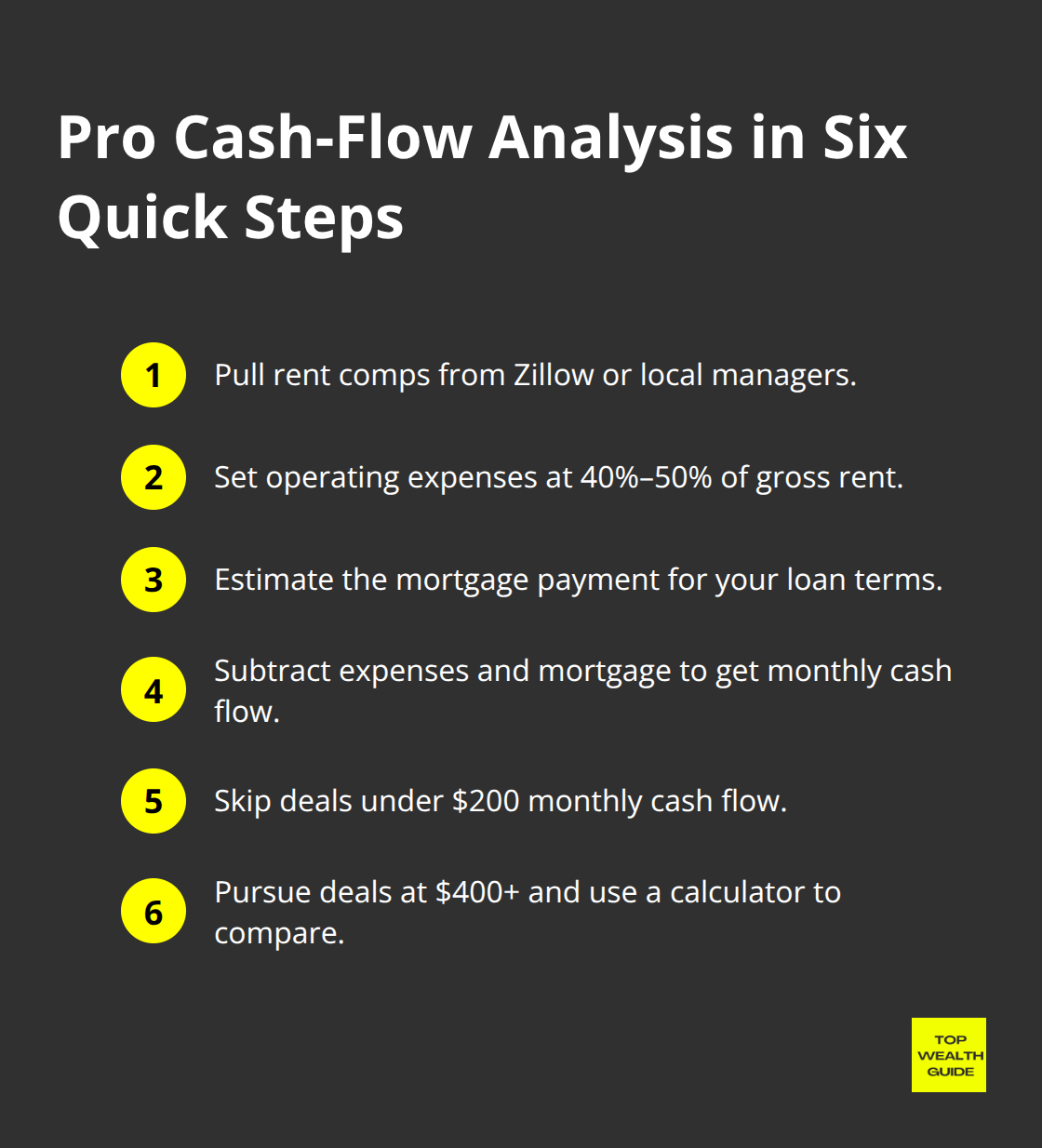 Compact checklist for calculating rental cash flow like a pro in the U.S. - passive income sources