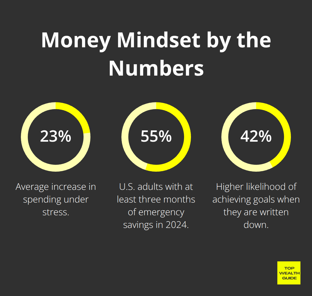 Three key percentages that influence financial behavior and preparedness in the U.S. - wealth mindset